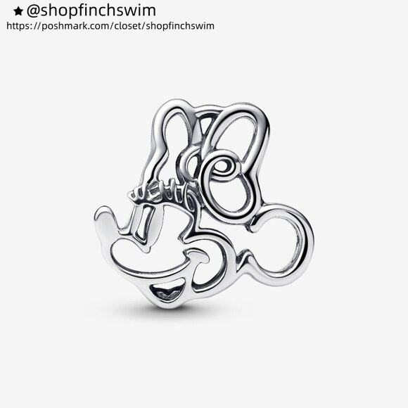 Pandora Disney Minnie Mouse Openwork Charm - Picture 1 of 5